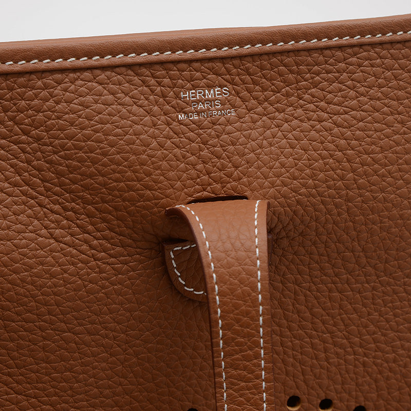 エブリン3 PM トリヨン ゴールド シルバー金具 W刻印 ショルダーバッグ