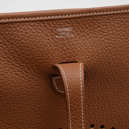 エブリン3 PM トリヨン ゴールド シルバー金具 W刻印 ショルダーバッグ