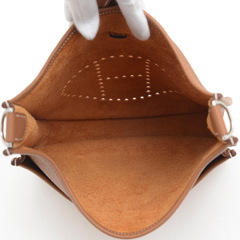 エブリン3 PM トリヨン ゴールド シルバー金具 W刻印 ショルダーバッグ