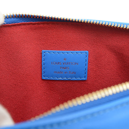 モノグラム クッサンPM 2WAYバッグ レザー ブルー M58626 ショルダーバッグ