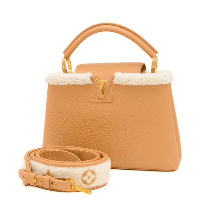 カプシーヌBB 2WAYバッグ トリヨン/ムートン ベージュ M59267 ハンドバッグ