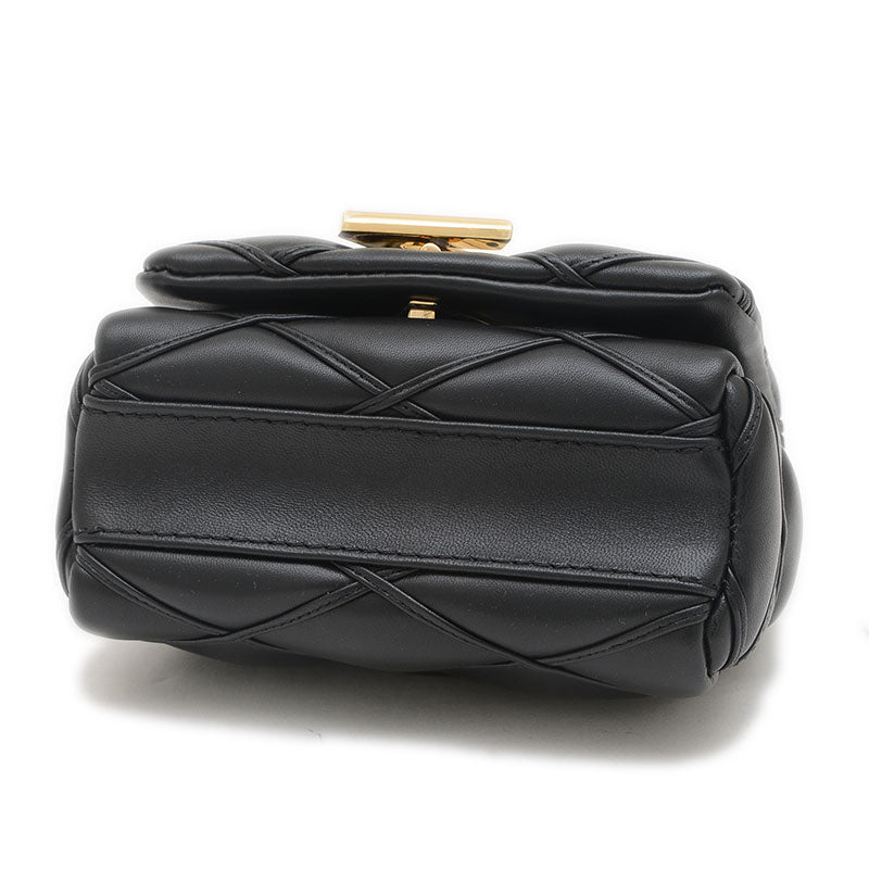 PICO GO-14 マルタージュ チェーンショルダーバッグ ラムレザー ブラック M23625 ショルダーバッグ