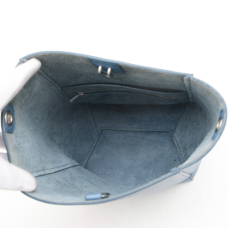 サングル バケット スモール ショルダーバッグ レザー ブルー 189303 ショルダーバッグ