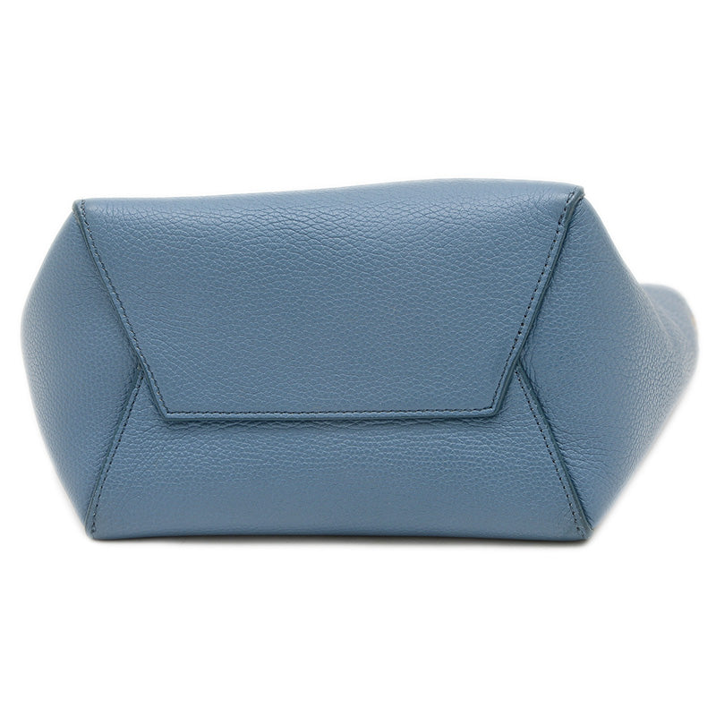 サングル バケット スモール ショルダーバッグ レザー ブルー 189303 ショルダーバッグ