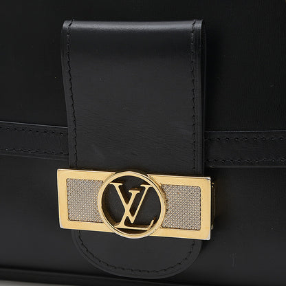 ドーフィーヌMM ショルダーバッグ レザー ブラック M55821 ショルダーバッグ