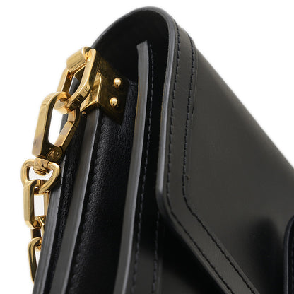 ドーフィーヌMM ショルダーバッグ レザー ブラック M55821 ショルダーバッグ