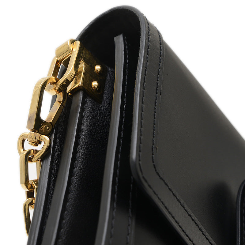 ドーフィーヌMM ショルダーバッグ レザー ブラック M55821 ショルダーバッグ