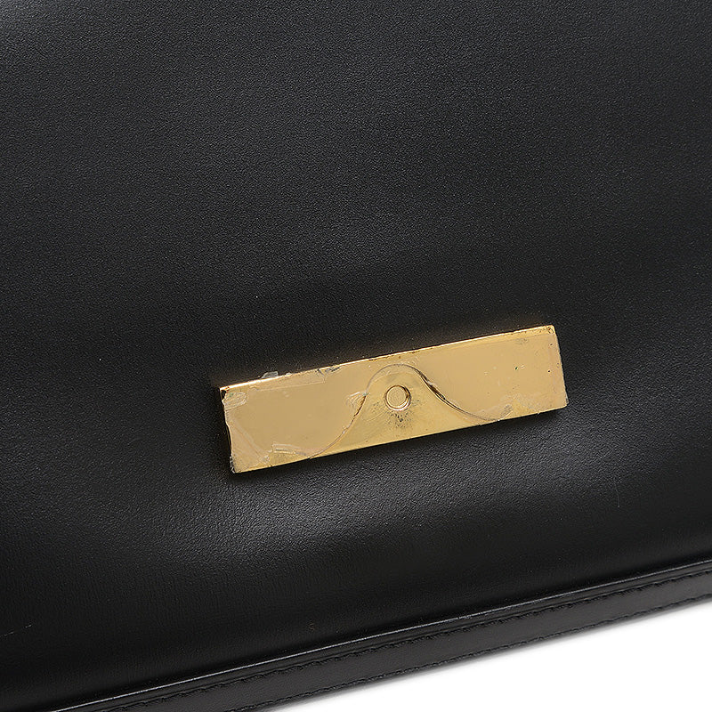 ドーフィーヌMM ショルダーバッグ レザー ブラック M55821 ショルダーバッグ