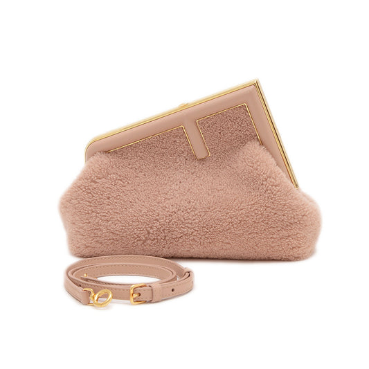 ファースト スモール ショルダーバッグ ムートン ピンク 8BP129 ショルダーバッグ