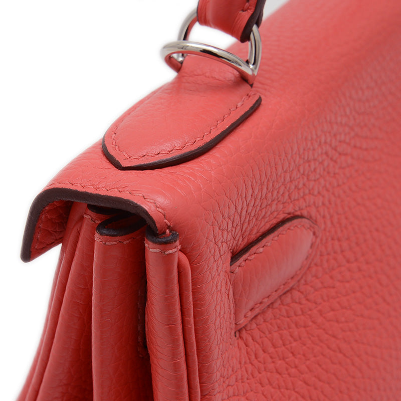 ケリー28 内縫い トリヨン ローズジャイプール シルバー金具 C刻印 ハンドバッグ