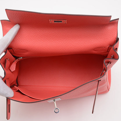 ケリー28 内縫い トリヨン ローズジャイプール シルバー金具 C刻印 ハンドバッグ