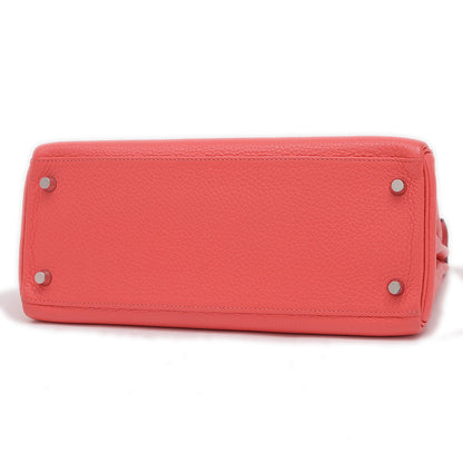 ケリー28 内縫い トリヨン ローズジャイプール シルバー金具 C刻印 ハンドバッグ