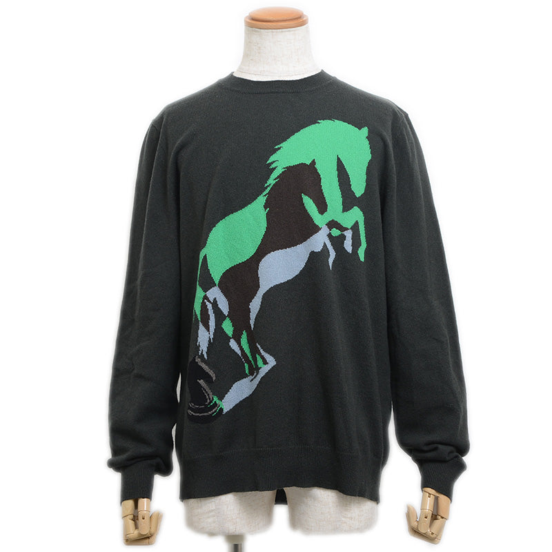 ニット カシミヤ チャコールグレー メンズ XLサイズ ニット