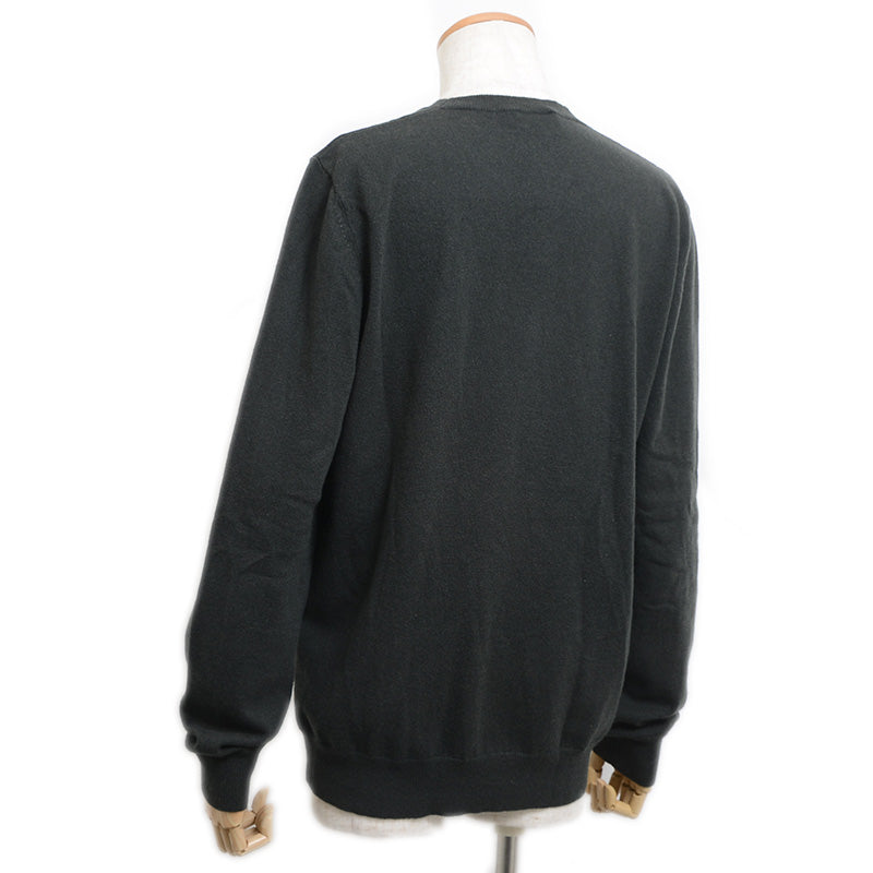 ニット カシミヤ チャコールグレー メンズ XLサイズ ニット