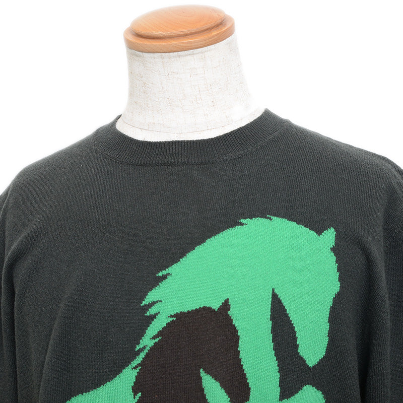 ニット カシミヤ チャコールグレー メンズ XLサイズ ニット