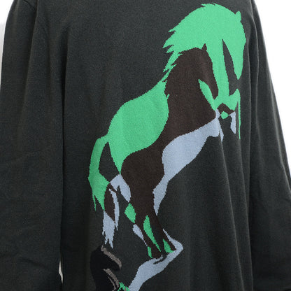 ニット カシミヤ チャコールグレー メンズ XLサイズ ニット