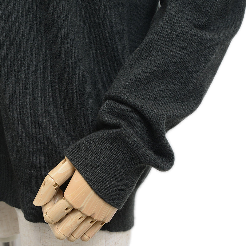 ニット カシミヤ チャコールグレー メンズ XLサイズ ニット