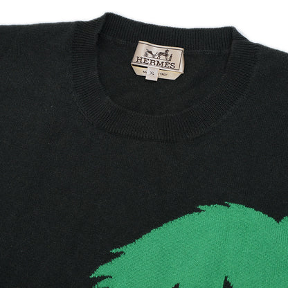 ニット カシミヤ チャコールグレー メンズ XLサイズ ニット