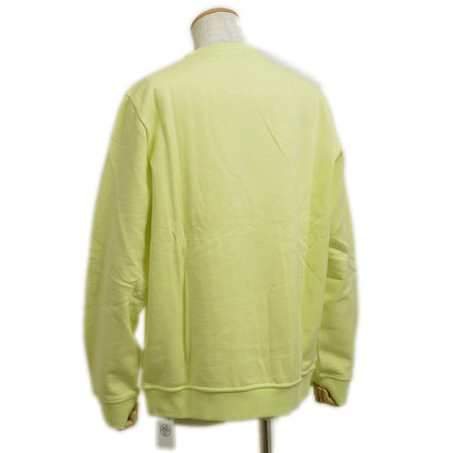 ラウンドネック スウェット トレーナー コットン イエロー メンズ XLサイズ スウェット