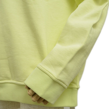 ラウンドネック スウェット トレーナー コットン イエロー メンズ XLサイズ スウェット