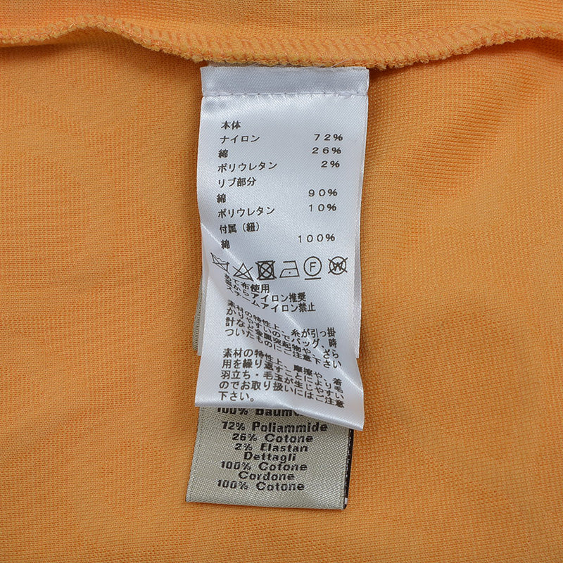 フーデッド ジップアップパーカー ナイロン混 オレンジ メンズ XLサイズ パーカー
