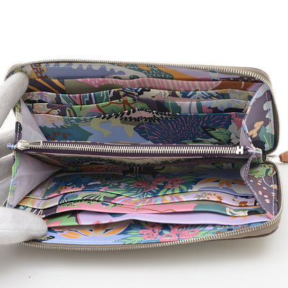 アザップロング シルクイン 長財布 エプソン エトゥープ W刻印 長財布