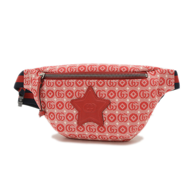 チルドレンズ ウエストバッグ スター キャンバス レッド 502095 ウエストバッグ