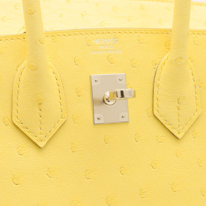 バーキン25 オースト リモンチェッロ シルバー金具 W刻印 ハンドバッグ