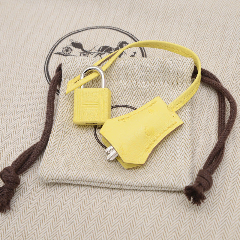 バーキン25 オースト リモンチェッロ シルバー金具 W刻印 ハンドバッグ