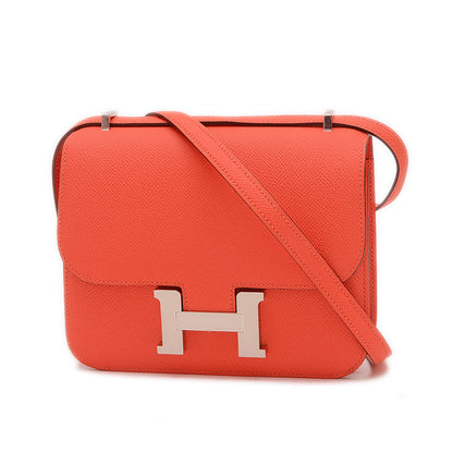 コンスタンス ミニ 18 ミロワール エプソン オレンジフィールド シルバー金具 W刻印 ショルダーバッグ