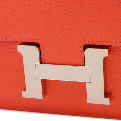 コンスタンス ミニ 18 ミロワール エプソン オレンジフィールド シルバー金具 W刻印 ショルダーバッグ