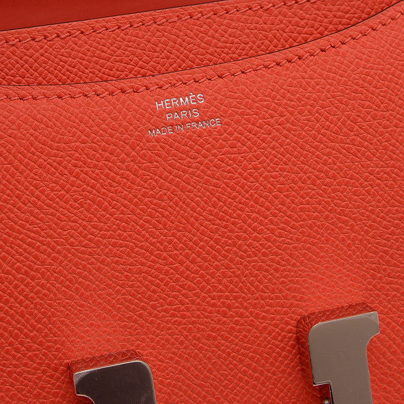 コンスタンス ミニ 18 ミロワール エプソン オレンジフィールド シルバー金具 W刻印 ショルダーバッグ