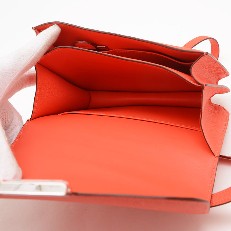 コンスタンス ミニ 18 ミロワール エプソン オレンジフィールド シルバー金具 W刻印 ショルダーバッグ