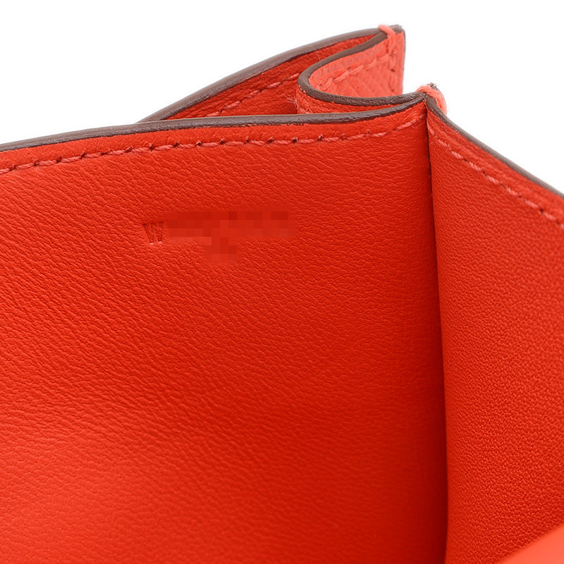 コンスタンス ミニ 18 ミロワール エプソン オレンジフィールド シルバー金具 W刻印 ショルダーバッグ