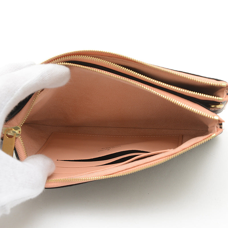 ダミエ ポシェット ドゥーブル ジップ チェーンショルダーバッグ N60254 ショルダーバッグ