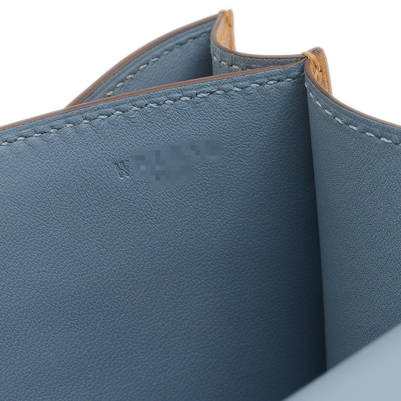 コンスタンス ミニ 18 ミロワール ヴェルソ シェーブル セサミ シルバー金具 W刻印 ショルダーバッグ