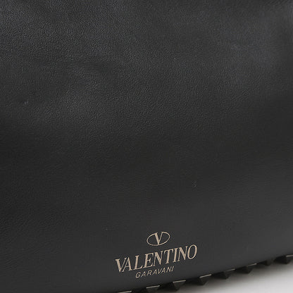 ガラヴァーニ ロックスタッズ 2WAYバッグ レザー ブラック トートバッグ