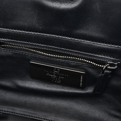 ガラヴァーニ ロックスタッズ 2WAYバッグ レザー ブラック トートバッグ