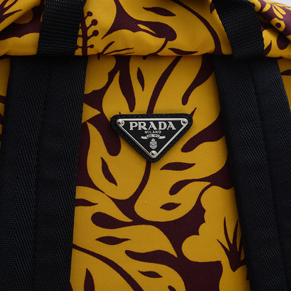 バックパック リュック ハイビスカス ナイロン イエロー/ワインレッド V135 リュック・デイパック