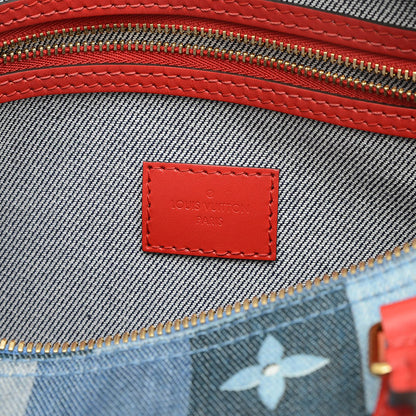 モノグラムデニム パッチワークス スピーディ バンドリエール30 2WAYバッグ M45041 ハンドバッグ