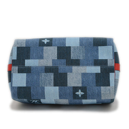 モノグラムデニム パッチワークス スピーディ バンドリエール30 2WAYバッグ M45041 ハンドバッグ