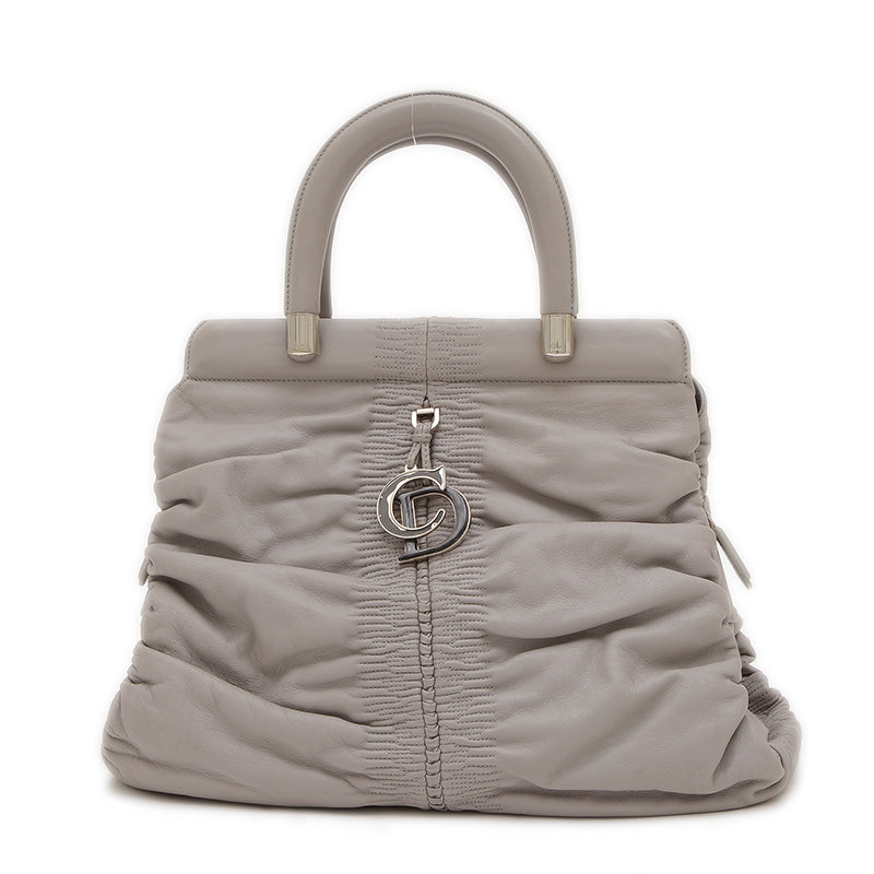 カレーニナ ハンドバッグ レザー グレー ハンドバッグ