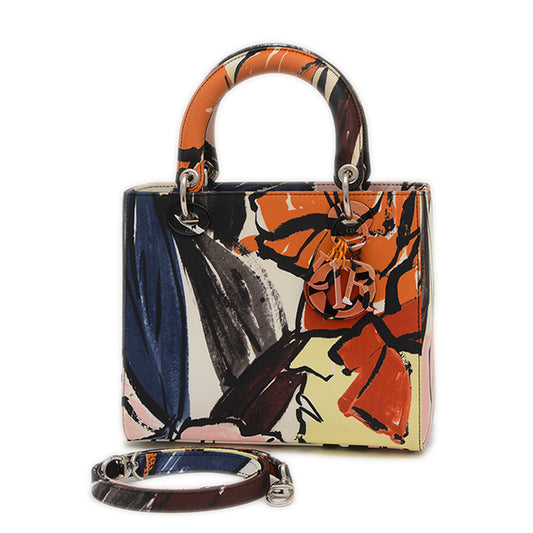 レディディオール カナージュ 2WAY バッグ ミディアム マルチカラー トートバッグ