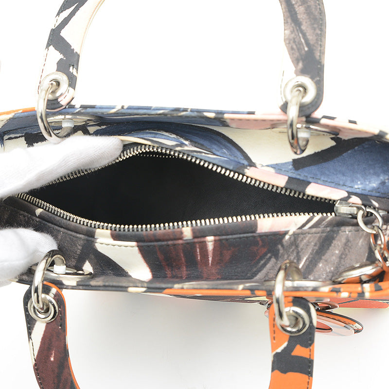 レディディオール カナージュ 2WAY バッグ ミディアム マルチカラー トートバッグ