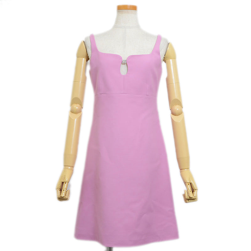 ノースリーブワンピース シルク混 パープル レディース 36サイズ 626851 ワンピース