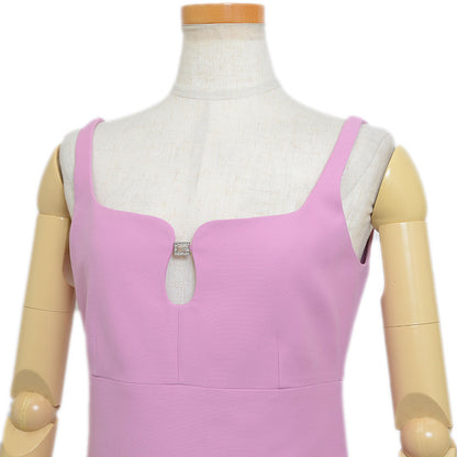 ノースリーブワンピース シルク混 パープル レディース 36サイズ 626851 ワンピース