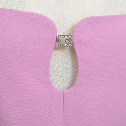 ノースリーブワンピース シルク混 パープル レディース 36サイズ 626851 ワンピース