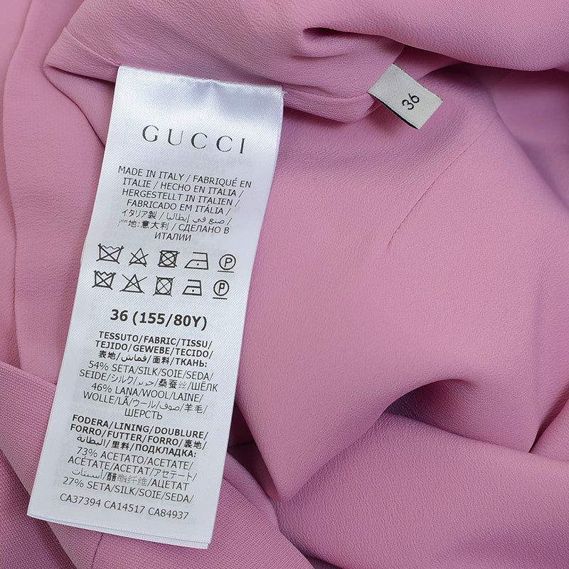 ノースリーブワンピース シルク混 パープル レディース 36サイズ 626851 ワンピース