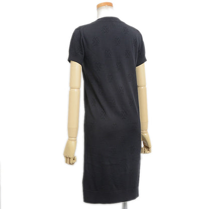ニットワンピース シルク混 ブラック レディース 36サイズ ワンピース