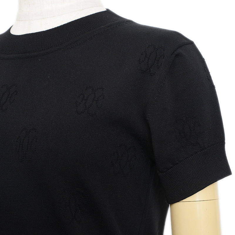 ニットワンピース シルク混 ブラック レディース 36サイズ ワンピース